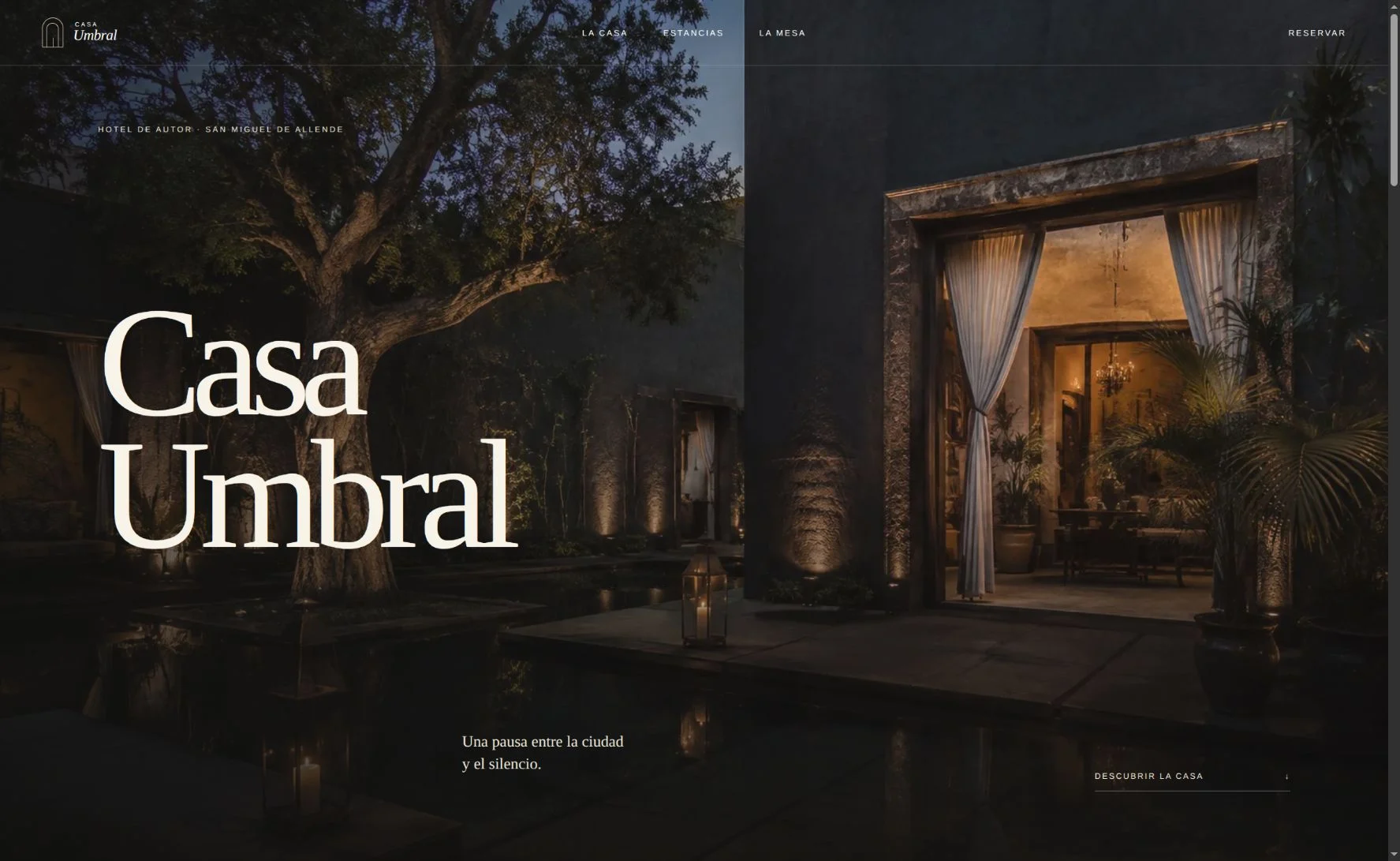 Diseño Luxury: vista de escritorio de Casa Umbral